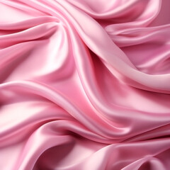 Fototapeta premium Pink silk and satin fabric, pink silk background, background, desktop wallpaper, design background