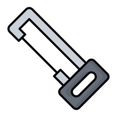 Handsaw Line Color Icon