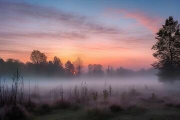 Obraz premium foggy weather made by midjeorney