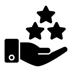 Quality Ranking Glyph Icon