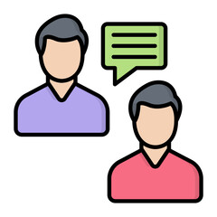 Discussion Line Color Icon