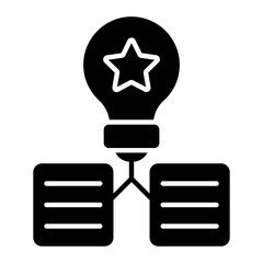 Collaborative Idea Glyph Icon