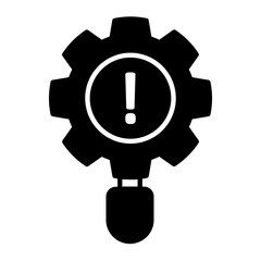 Innovation Risk Glyph Icon
