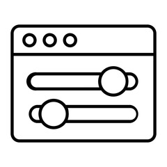 Obraz premium Settings Line Icon