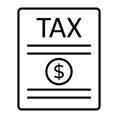 Tax File Line Icon