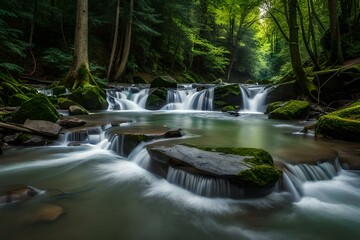 waterfall in the woods