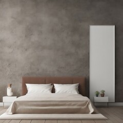 interior decor of a bedroom created with Generative AI technology