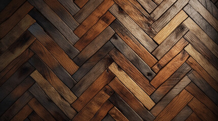Wood brown wall background. Copy space. Generative AI