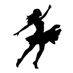 dancer silhouette illustration 