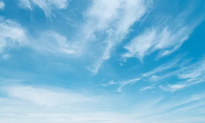 Crédence en verre imprimé Panoramique white cloud with blue sky background