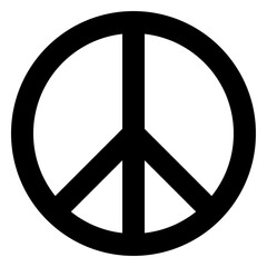 Peace symbol. Isolated Peace icon.