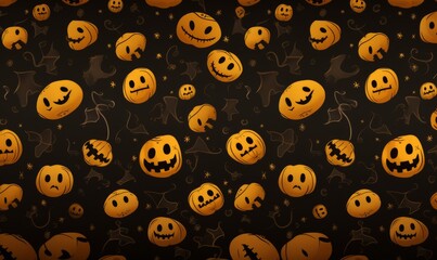 Fototapeta premium Halloween pattern seamless background