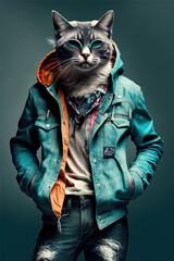 Animal fashion models