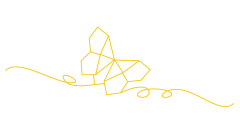 butterfly origami line art style. vector eps 10 illustration