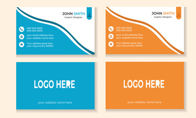 Simple Business Card template design .