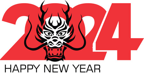 Happy chinese new year 2024 zodiac sign year of the dragon p68