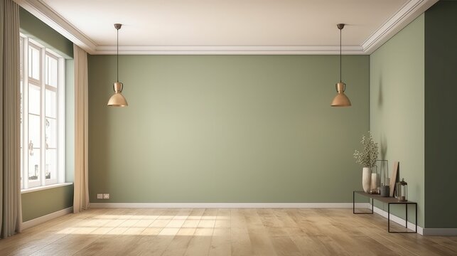 home interior blank empty space interior design concept room space mock up template backdrop minimal decoration with daylight clean and clear no furniture,ai generate