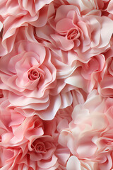 seamless pattern of rose petals full frame background