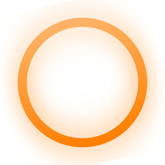 Luminous neon circle in several gradient colors