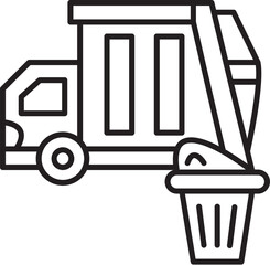 garbage truck icon 