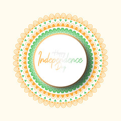 Naklejka premium Indian Independence Day Minimal Social Media Post