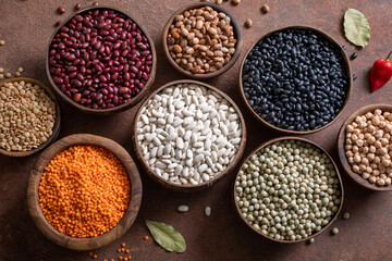 cereali disidratati visti dall'alto
