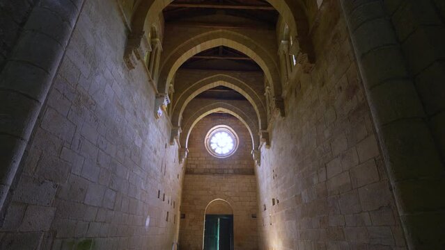 Surroundings of the Monastery of Santa Cristina de Ribas de Sil. Ribeira Sacra. Ourense. Galicia. Spain. Europe