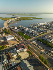 Aerial Drone of Ocean City New Jersey Summer 2023