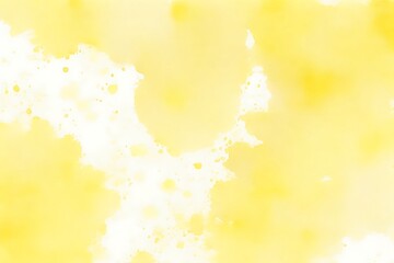 Photo yellow watercolor texture background, generative ai