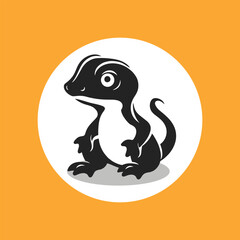 animal vector lizard salamander gecko crocodile and reptiles icon, sign, symbol, logo, illustration, editable stroke, flat design style