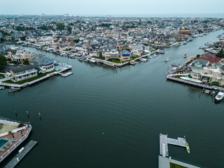 Fototapeta na wymiar Drone of Ocean City New Jersey Summer 2023