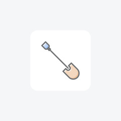 EcoDigger Shovel B Vector Awesome Fill Icon
