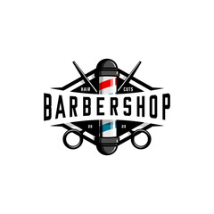 barbershop logo vector, scissors vector	
