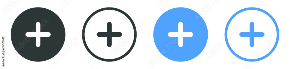 Poster Add, new, plus icon button- create icons, more button - positive sign- cross symbol - Addition Logo , apps and website icons
