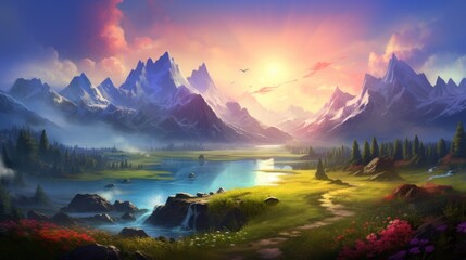 Fantasy Landscape Game Art