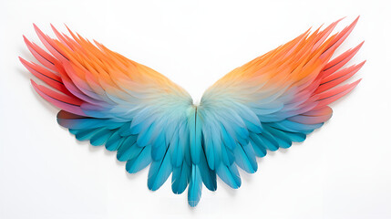 Obraz na płótnie Canvas blue and white wings