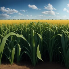 A field of corn. Illustration generated ai