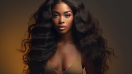 Beautiful model woman with long hairstyle. Care and beauty hair products