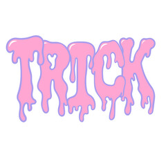 Halloween lettering dripping alphabet cute pastel word font