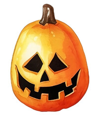 Oddly shaped pumpkins Halloween decorations on a transparent background