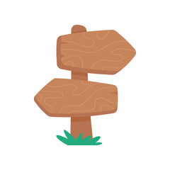 Signpost icon. Trekking routes for trekkers who come to relax during the holidays.