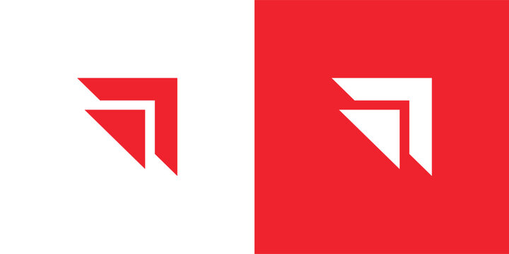 Business Arrow growth red Logo design vector template