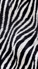 Fototapeta na wymiar close up of zebra fur, seamless texture, generative ai
