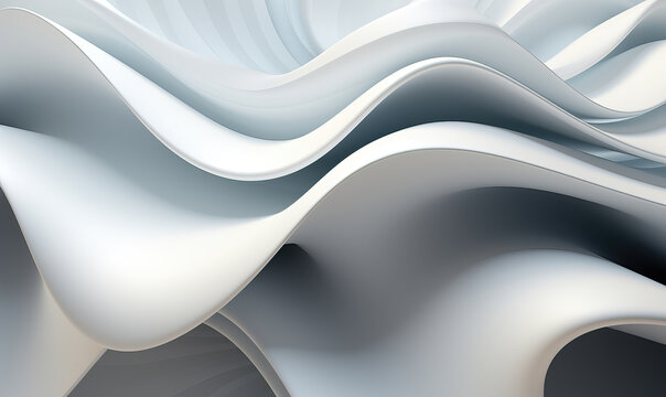 White abstract geometric form in a background.