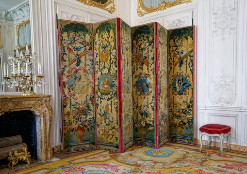 Ornate room Dividers in Versailles palace, Paris, France