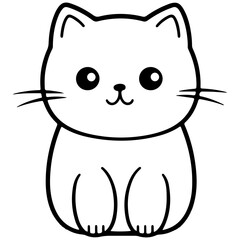 Cute cat, Vector, Illustration