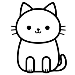 Cute cat, Vector, Illustration