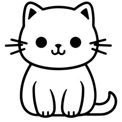 Cute cat, Vector, Illustration