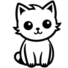 Cute cat, Vector, Illustration