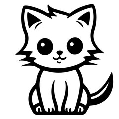 Cute cat, Vector, Illustration